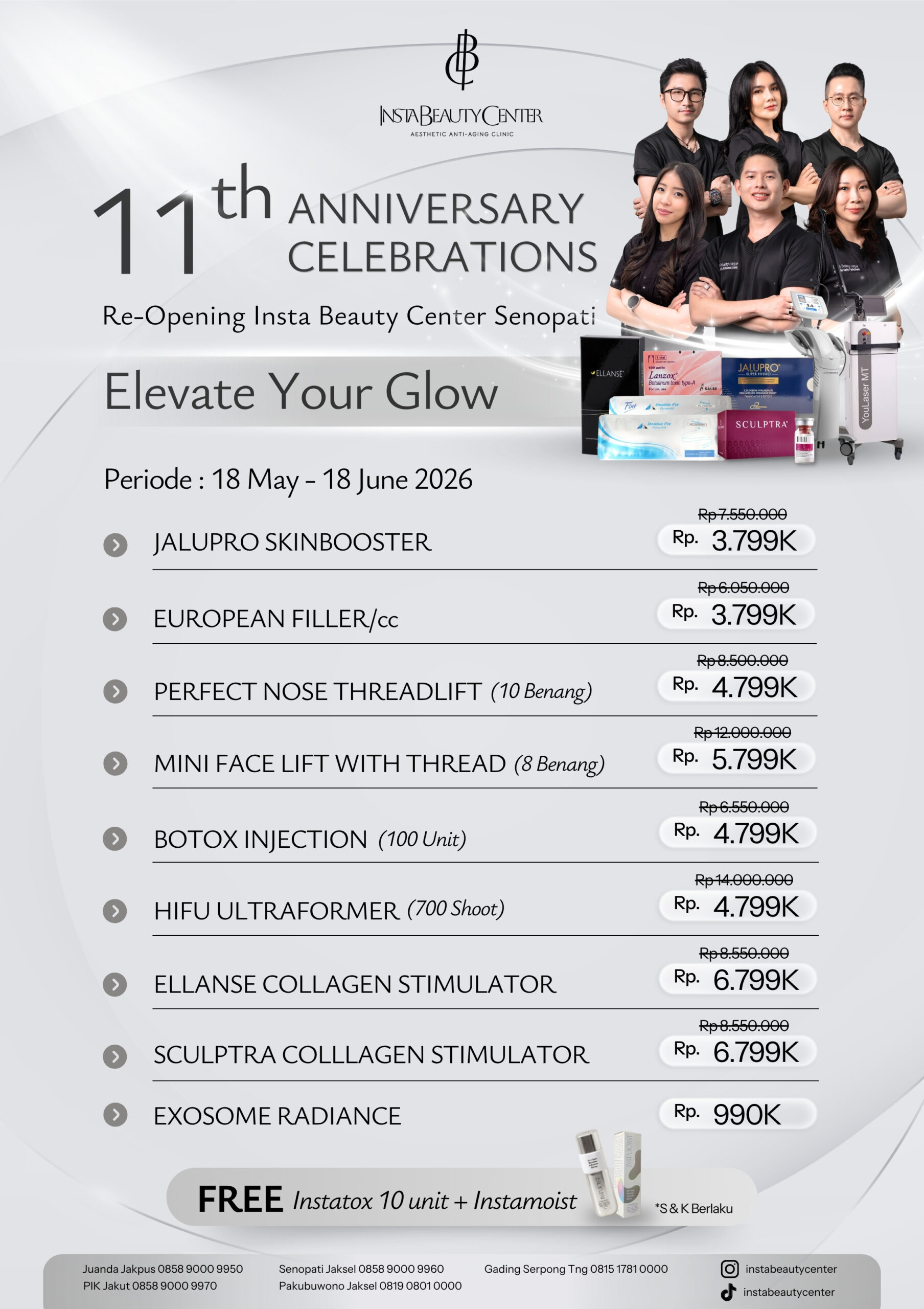 11 anniversary insta beauty center